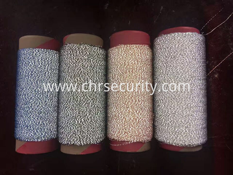 four colour embroidery reflective thread